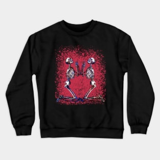 Praying skeletons Crewneck Sweatshirt